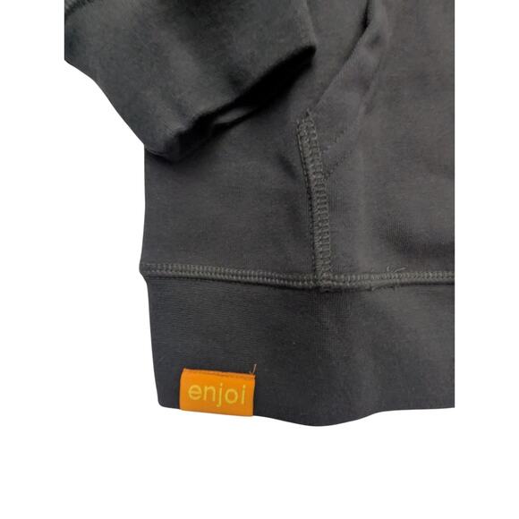 Enjoi Skateboard Men's Small Panda Logo Pullover Hoodie Sweatshirt Black NWT - Picture 2 of 3